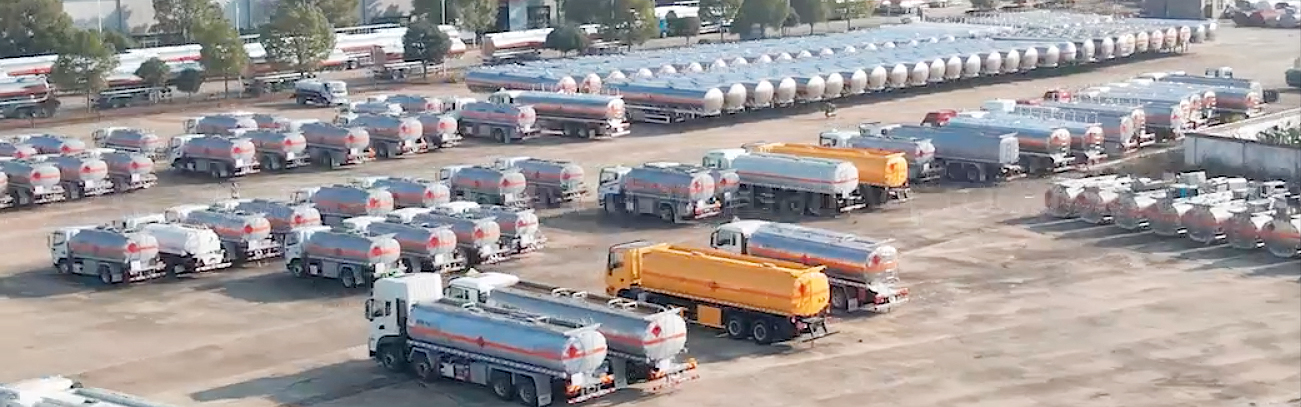 Tank truck production workshop in action