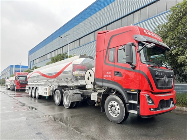 32cbm Aluminum Oil Tank Semi Trailer