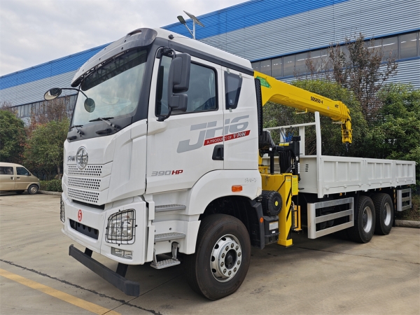 FAW JH6 6x4 crane truck