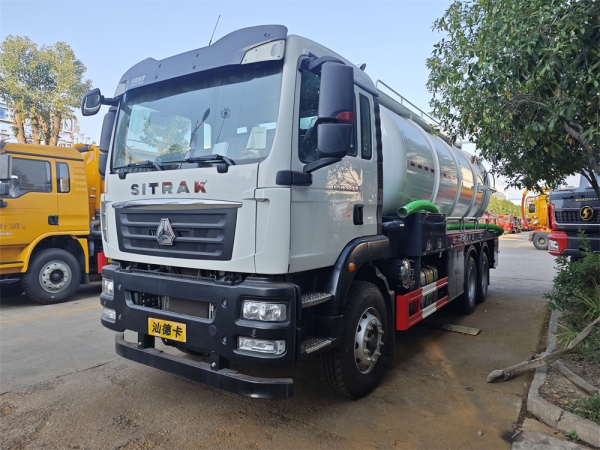 SITRAK 6x4 13cbm Cleaning Sewage Suction Truck