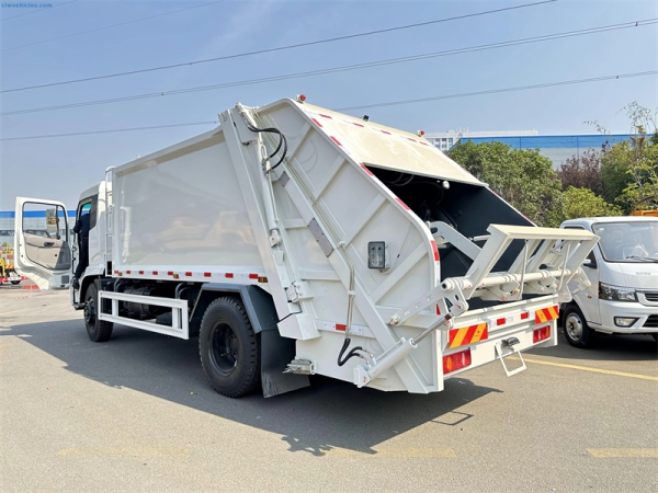 DongFeng KR 4x2 12cbm Garbage Compactor Truck with White Color