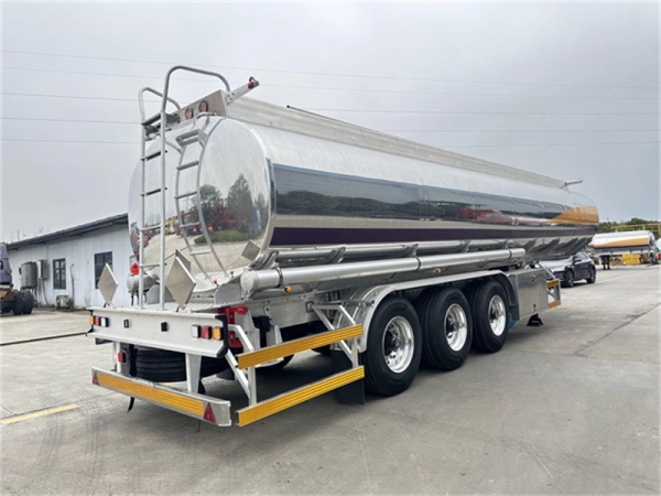 Mirror Aluminum Oil Tank Semi Trailer