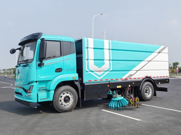 E Road Sweeper Washing Truck