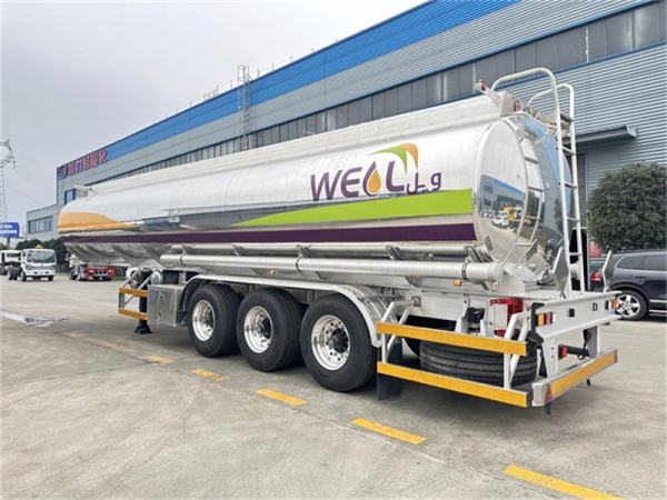 Mirror Aluminum Oil Tank Semi Trailer