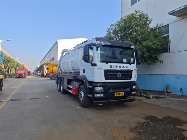 SITRAK 6x4 13cbm Cleaning Sewage Suction Truck